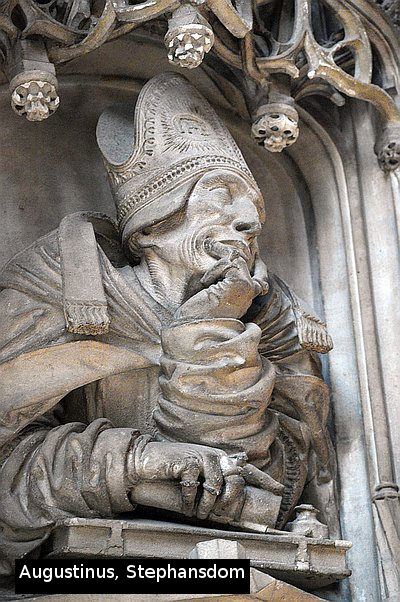 Augustinus, Kanzel am Stephansdom